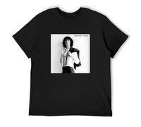 Patti Smith Horses Because The Night York City Punk Rock Poet - Camiseta para hombre, color negro, unisex, Negro , XL