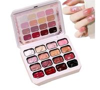 Patting Gel - 16 Color Gradient Nail Gel Set 4 In 1 No Wipe Solid Nail High Saturation Blush Patting For Art Beginners Women Girls Brides Home