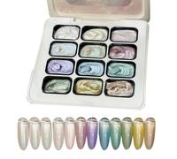 Patting Gel Paint Palette - 12-Color Manicure Art Accessories | Gradient Nail Patting Gel Wife Mom Girlfriend Home Beauty Salon Travel Vacation Parties