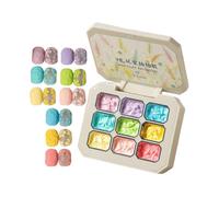 Patting Gel Polish, 9 Colors Sponge Pat Paint Nail Set,Rainbow Solid Beauty Care