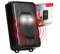 PATTLER Ahuyentador de Martas para Coche con Luz LED. Alimentación Flexible 12V, Pilas AA o USB Que Garantiza Protección para Coche, Garaje y Jardín - 1 Unidad