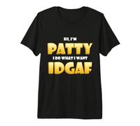 Patty Joke Idgaf Meme Cute Halloween Costume For Patricia Camiseta Premium