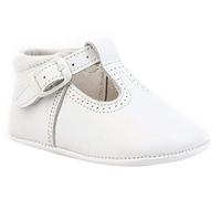 Patucos Pepitos para Bebé Todo Piel, mod.247. Calzado infantil Made in Spain, Garantia de calidad. (18, Blanco)