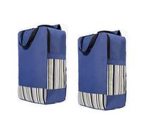 PAUANI 1/2PCS Bolsa For Carrito De Compras - 38L Bolso De Reemplazo De Carrito De Compras, Bolsa De Compras/portátil Plegable Impermeable, Bolsa De Almacenamiento De Tela Oxford 55×35×20cm(A,2PCS)