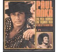 PAUL ANKA - ONE MAN WOMAN ONE WOMAN MAN 7 INCH (7" VINYL 45) GERMAN UNITED ARTISTS 1974