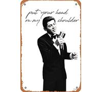 Paul Anka "put your head on my shoulder" - Póster retro de metal de 12 x 8 pulgadas para decoración de pared