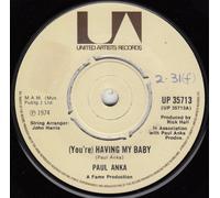 Paul Anka - (VINYL 7") You'Re Having My Baby / Papa