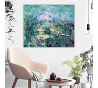Paul Cézanne «Mont Sainte» - Lienzo impreso, pintura al óleo, póster, imagen para pared, decoración del hogar (60 x 80 cm)