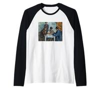 Paul Cezanne The Card Players Camiseta Manga Raglan