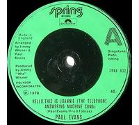 Paul Evans - Hello, This Is Joannie (The Telephone Answering Machine Song) - Paul Evans 7" 45