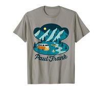 Paul Frank Camping Julius El Contorno de la Cabeza de Mono Camiseta