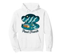 Paul Frank Camping Julius El Contorno de la Cabeza de Mono Sudadera con Capucha