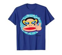 Paul Frank Cool Julius El Mono Diablo Cuernos Camiseta, Hombre, Azul Real, XL