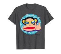 Paul Frank Cool Julius El Mono Diablo Cuernos Camiseta, Hombre, Jaspeado Oscuro, 4XL