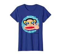 Paul Frank Cool Julius El Mono Diablo Cuernos Camiseta, Mujer, Azul Real, 3XL