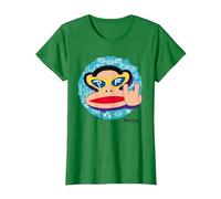 Paul Frank Cool Julius El Mono Diablo Cuernos Camiseta, Mujer, Verde Kelly, L