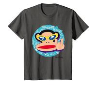 Paul Frank Cool Julius El Mono Diablo Cuernos Camiseta, Niños, Asfalto, 3 años
