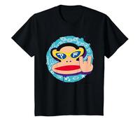 Paul Frank Cool Julius El Mono Diablo Cuernos Camiseta, Niños, Negro, 3 años