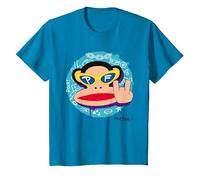 Paul Frank Cool Julius El Mono Diablo Cuernos Camiseta, Niños, Zafiro, 3 años