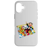 Paul Frank Julius Clancy Preocupación Oso & Bob Carcasa para iPhone 16 Plus