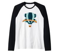 Paul Frank Julius El Mono Aventura en Globo aerostático Camiseta Manga Raglan