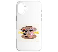 Paul Frank Julius El Mono Y Bunny Girl Skateboarding Carcasa para iPhone 16 Plus