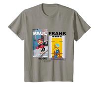 Paul Frank Julius Monkey & Worry Bear Skateboarding Niños Camiseta