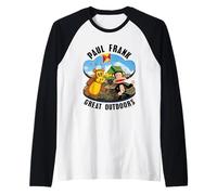 Paul Frank Julius Monkey & Worry Bear The Great Outdoors Camiseta Manga Raglan