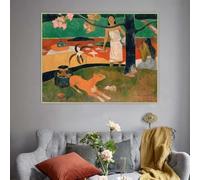 Paul Gauguin "Pastores Tahitianas, 1892". Impresión clásica en lienzo, pintura artística, decoración de pared, decoración del hogar (35 x 45 cm, sin marco).