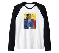 Paul Gauguin - Tahitian Woman with a Flower - Spring Camiseta Manga Raglan