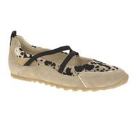 Paul Green Bailarina para mujer 1191-049 en piel rugosa beige, Leopardo Marrón, 38.5 EU