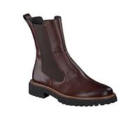 Paul Green Mujer Botines 9836, señora Botas Chelsea Ancho: Normal (WMS),Medias Botas,botín,Bota de Deslizamiento,Braun (Black),38 EU / 5 UK
