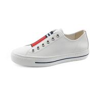 Paul Green Mujer Mocasines 4797, señora Zapatillas,Pantuflas Ancho: Normal (WMS),Zapatos Informales,Entrada Abierta,Weiß/Rot (Black),40 EU / 6.5 UK