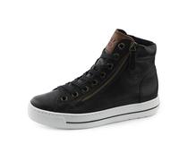 Paul Green Mujer Zapatos con Cordones, señora Calzado cómodo,Zapatos Bajos y cómodos,Cordones,Schwarz (Black/Cognac),37 EU / 4 UK