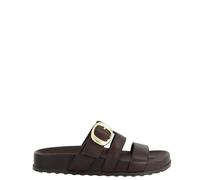 Paul Green Sandalias para mujer 6171-029 en piel lisa marrón, Marrón Moro, 40 EU