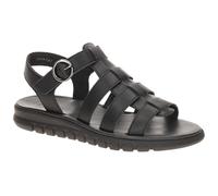 Paul Green Sandalias para mujer 6204-009 en piel lisa negra, Negro , 38 EU
