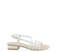 Paul Green Sandalias para mujer 7621-199 en piel lisa blanca, Blanco, 38.5 EU