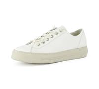 Paul Green Zapatillas bajas para mujer, plantilla intercambiable y plantillas ortopédicas, suela ligera EVA, zapatillas deportivas y zapatillas deportivas para mujer, Blanco, 39 EU