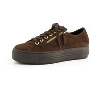 Paul Green Zapatillas de mujer 5006-250 en marrón piel cruda, marrón, 37.5 EU