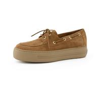 Paul Green Zapatillas para mujer 1197-072 de piel cruda marrón, marrón, 39 EU