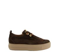 Paul Green Zapatillas para mujer 5017-448 en piel rugosa, color marrón, marrón, 35.5 EU