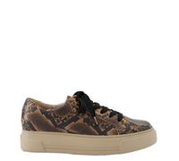 Paul Green Zapatillas para mujer 5469-058 en marrón imitación de piel de reptil, marrón, 38 EU