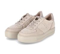 Paul Green Zapatillas para mujer 5487-018 en piel lisa beige, beige, 38.5 EU