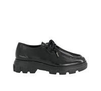 Paul Green Zapatos con cordones para mujer 1183-018 en negro lacado/cepillo, Negro , 38.5 EU
