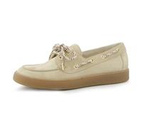 Paul Green Zapatos con cordones para mujer 1185-018 en piel rugosa beige, beige, 37.5 EU