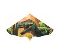 Paul Günther 1112 - Cometa Infantil T-Rex con Motivo de Dinosaurio, Cometa de un Hilo, Fabricada en Robusta lámina de PE, para niños a Partir de 4 años, con manivela y Cuerda