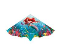 Paul Günther 1113 - Cometa Infantil Amarina con Motivo de Sirena, Cometa monohilo de Robusta lámina de PE, para niños a Partir de 4 años, con manivela y Cuerda, Aprox. 115 x 63 cm