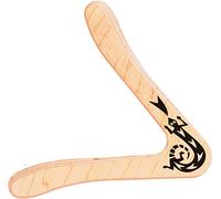 Paul Günther 1378 - Boomerang Sirius, Forma clásica, Aprox. 25 cm de Altura, de contrachapado finlandés de 44 mm de Grosor, Vuela Aprox. 15 - 20 m, Apto para diestros