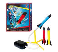 Paul Günther 1556 - Juego de cohetes Air Rocket² con bomba de arranque y 3 cohetes de espuma, para niños a partir de 4 años, muy divertido en la playa, en el jardín o en el parque