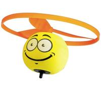 Paul Günther 1638 - Peonza voladora Spin Ball con Motivo Sonriente, Incl. cebador, para niños a Partir de 4 años, Vuela hacia Arriba y Gira después de aterrizar, Rotor Aprox. Ø 12,5 cm